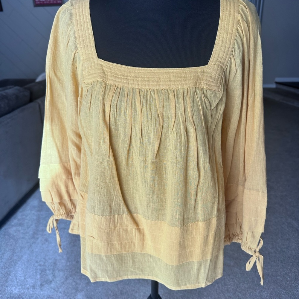 O’Neill Women's Yellow Square Neck Top
